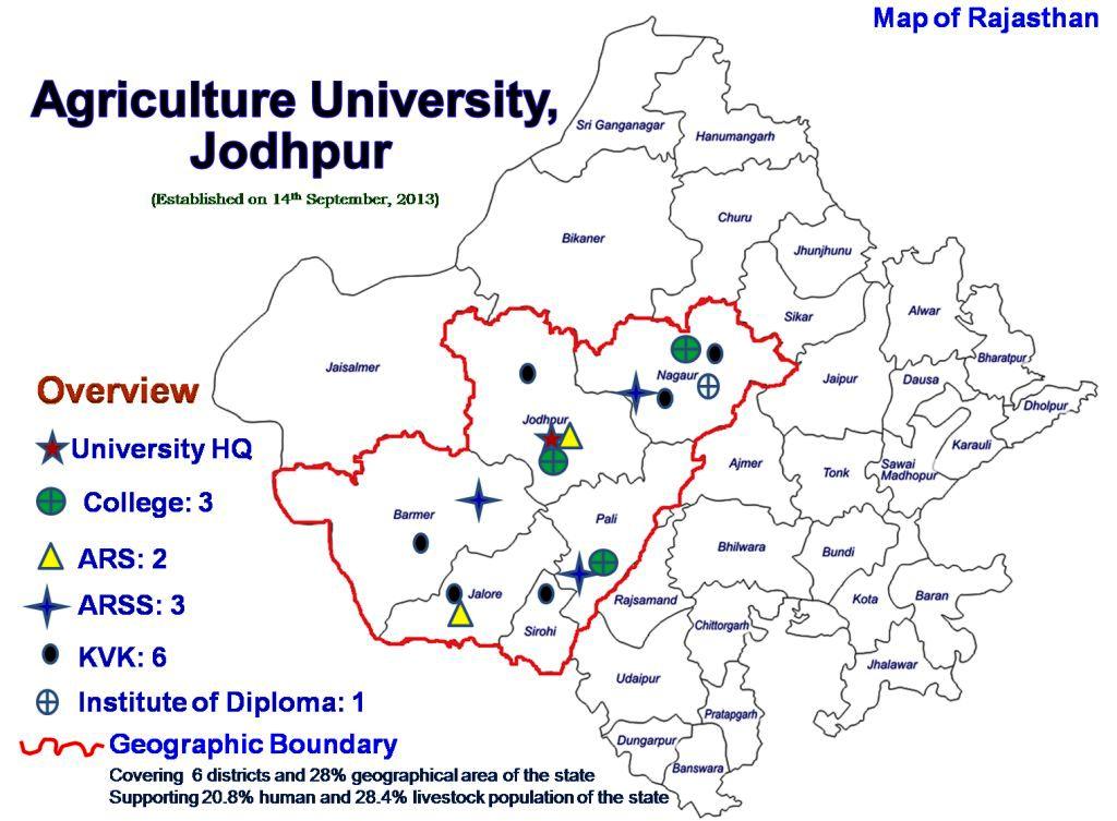 AU Jodhpur Map 